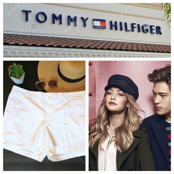 Tommy Hilfiger Pants - Tommy Hillfiger Chino Shorts in Crisp White